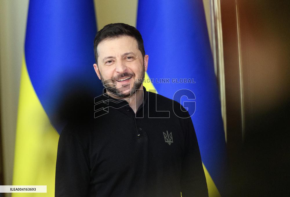News conference of Ukrainian President Volodymyr Zelenskyy in Kyiv