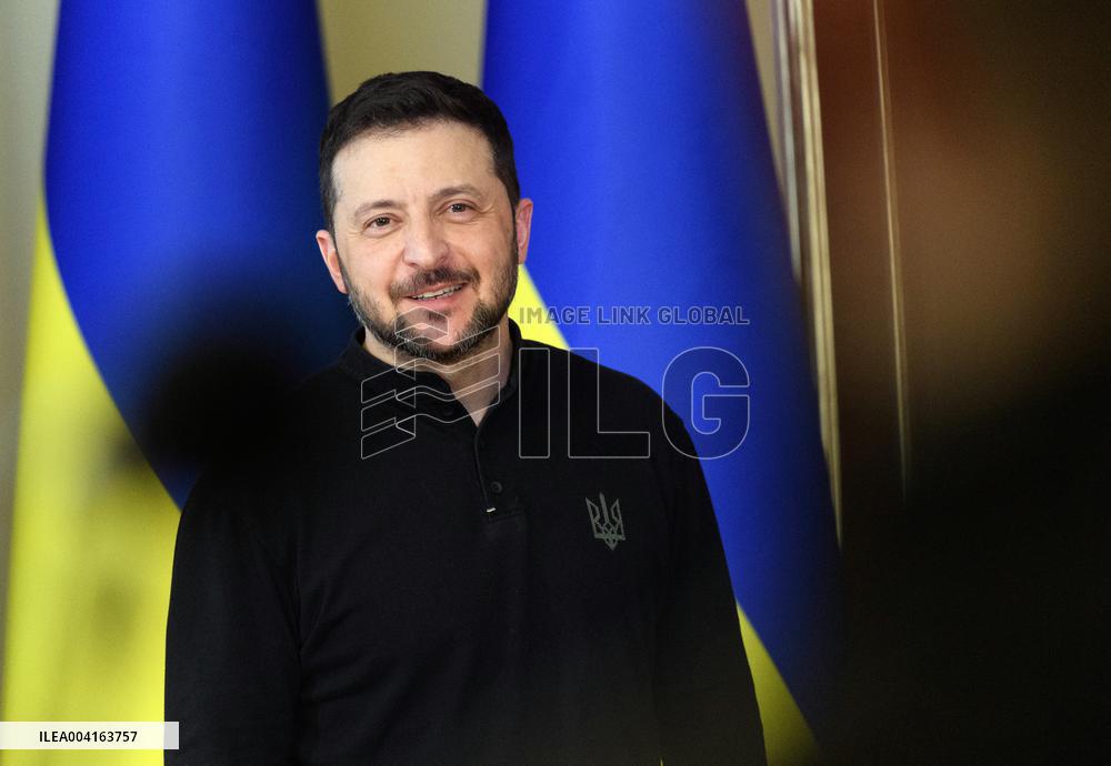 News conference of Ukrainian President Volodymyr Zelenskyy in Kyiv