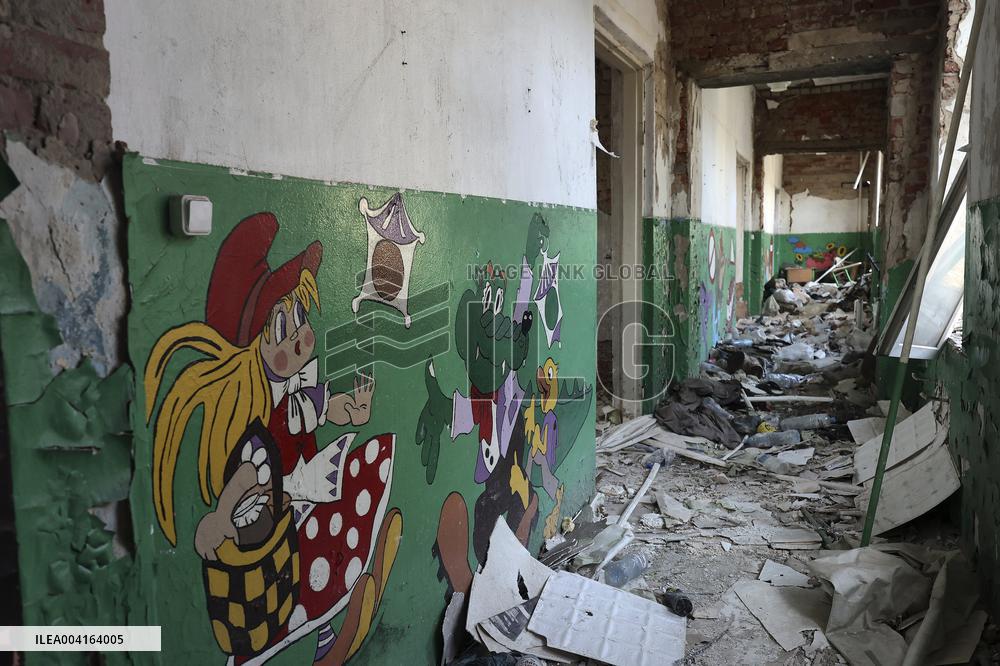 Aftermath of Russian occupation in Mala Komyshuvakha village of Kharkiv region