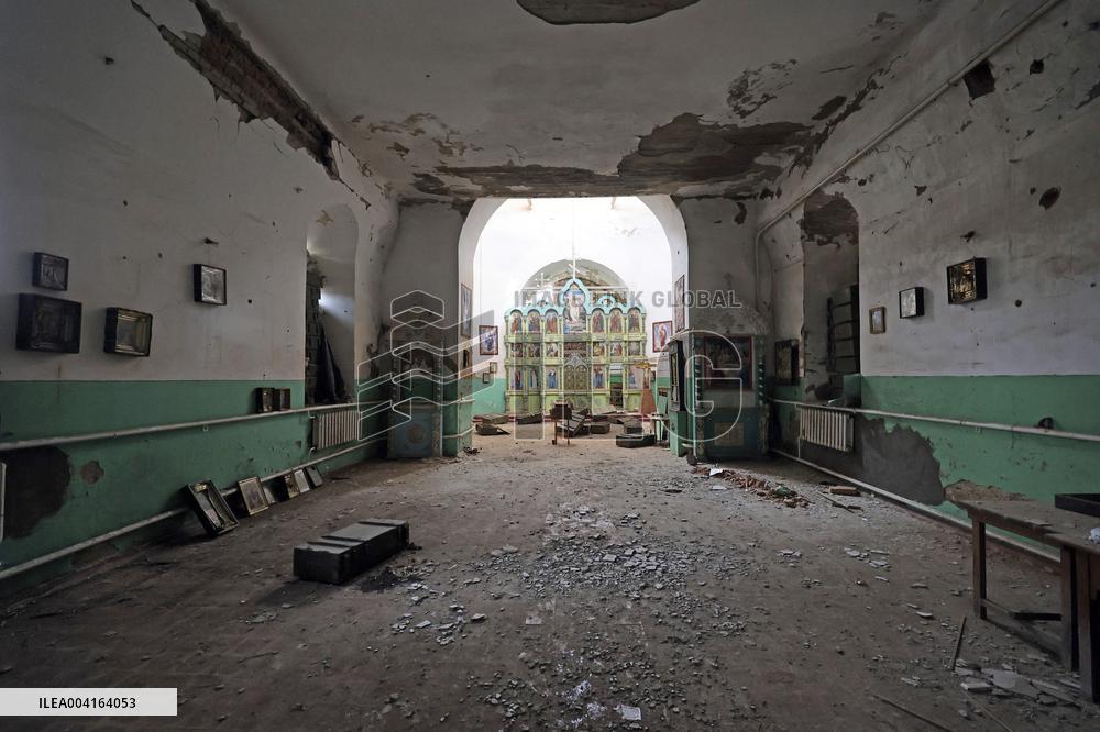 Aftermath of Russian occupation in Mala Komyshuvakha village of Kharkiv region