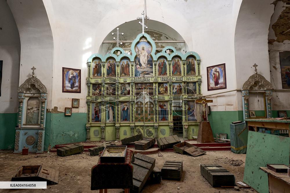 Aftermath of Russian occupation in Mala Komyshuvakha village of Kharkiv region