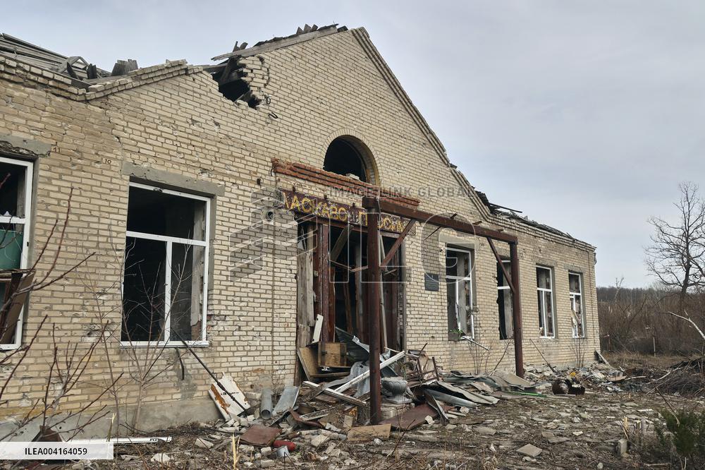 Aftermath of Russian occupation in Mala Komyshuvakha village of Kharkiv region