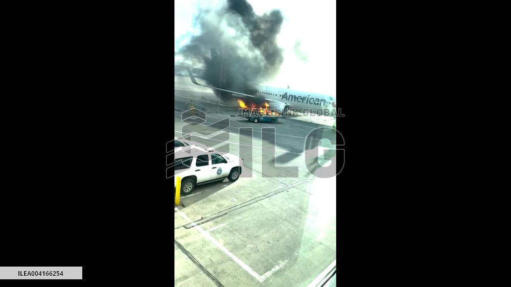 US: American Airlines Flight Catches Fire at Denver Airport, Passengers Evacuated 3