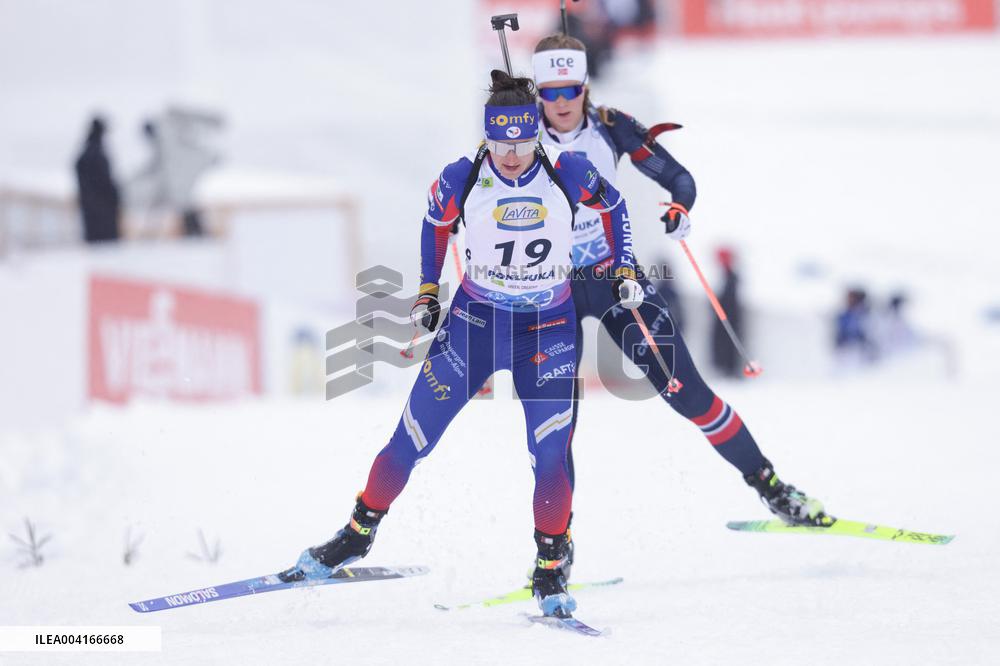 International Biathlon Union World Cup - Julia Simon Wins