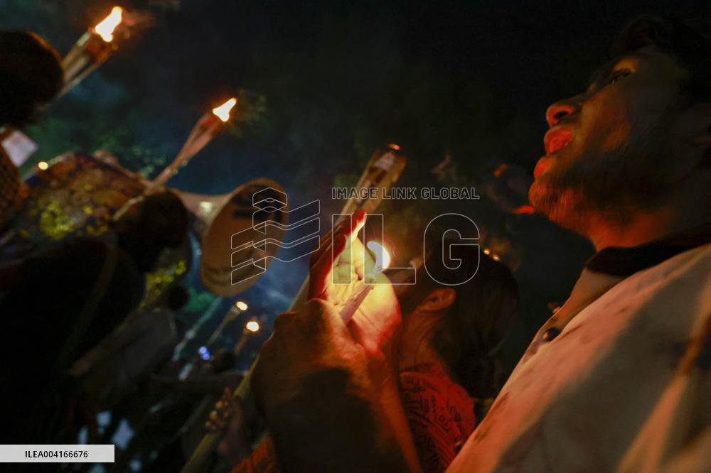 Torchlight Procession at Dhaka University - Bangladesh
