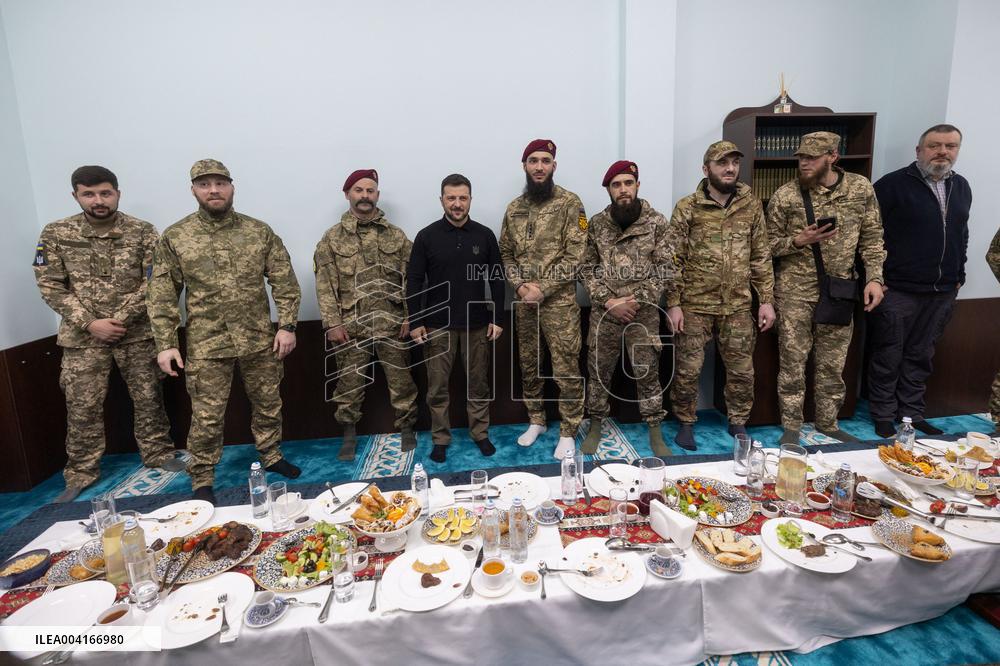President Zelensky Takes Part in Iftar - Kyiv