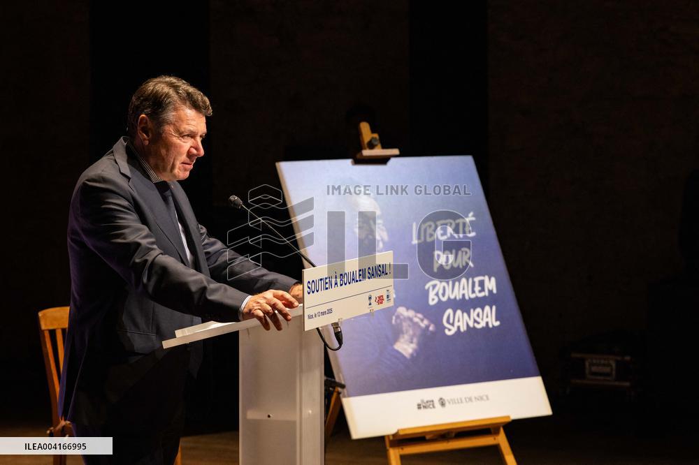 Rally In Support Of Boualem Sansal - Nice