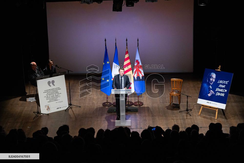 Rally In Support Of Boualem Sansal - Nice