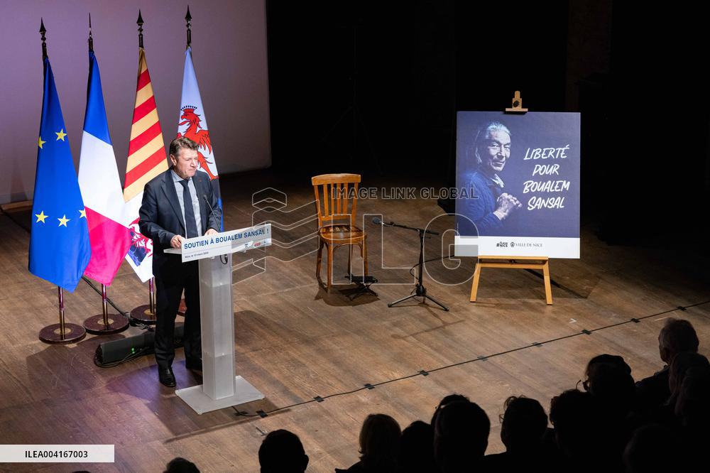 Rally In Support Of Boualem Sansal - Nice