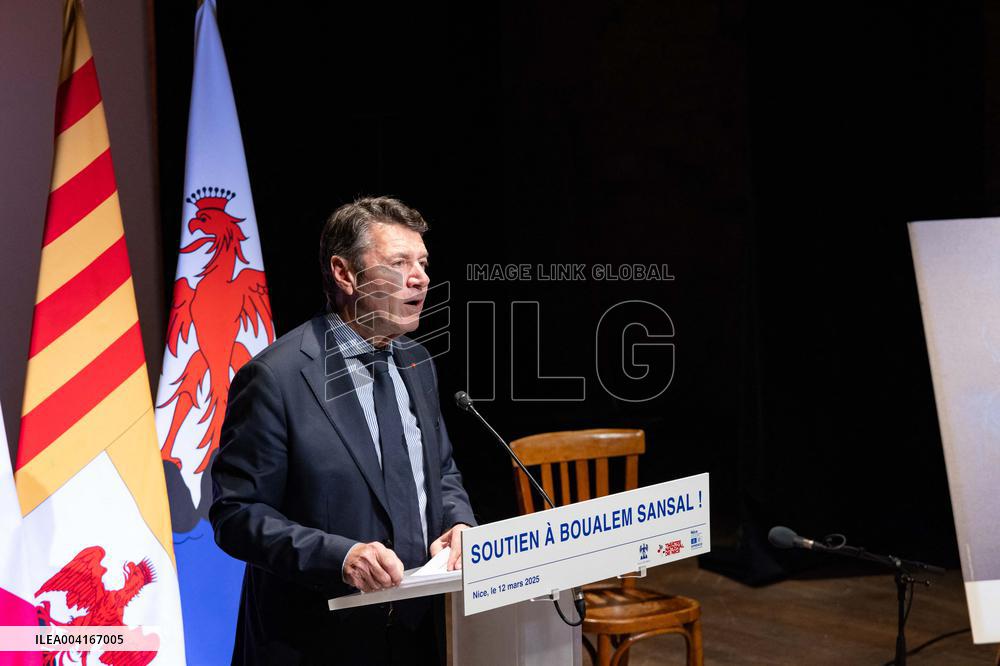Rally In Support Of Boualem Sansal - Nice