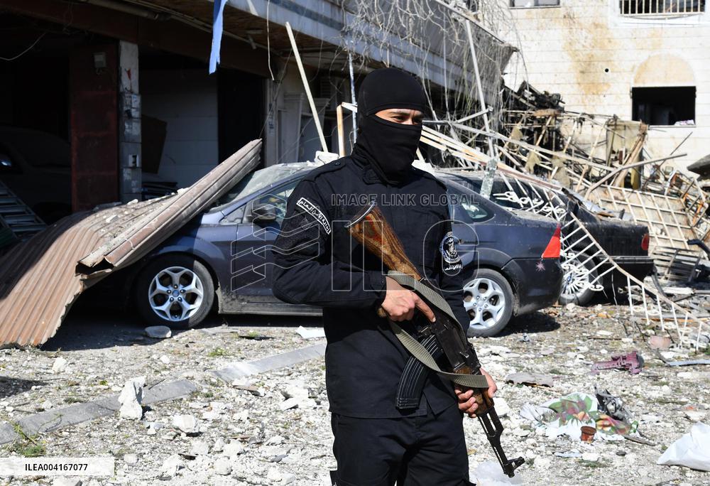 Israeli Airstrike Aftermath - Damascus