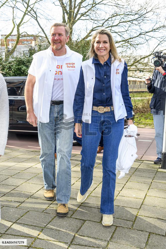 King Willem Alexander And Queen Maxima Participate In NLdoet - Netherlands