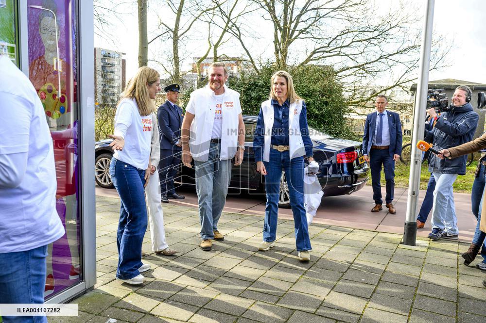 King Willem Alexander And Queen Maxima Participate In NLdoet - Netherlands
