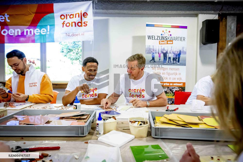 King Willem Alexander And Queen Maxima Participate In NLdoet - Netherlands