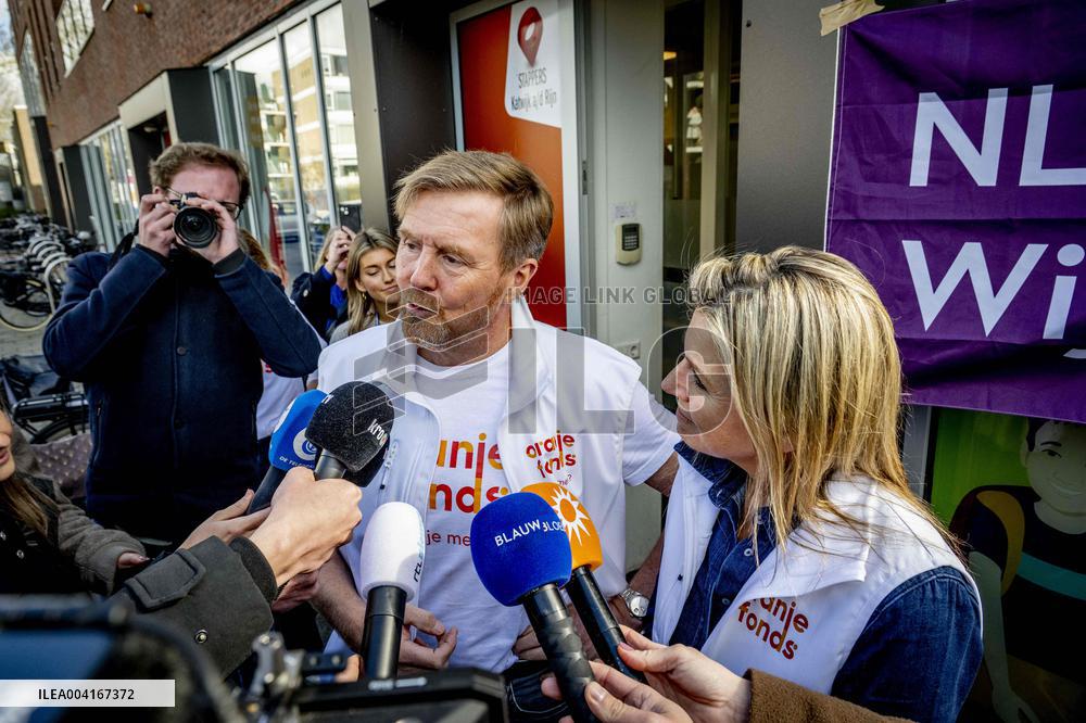 King Willem Alexander And Queen Maxima Participate In NLdoet - Netherlands