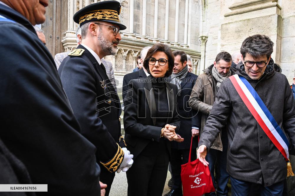 Rachida Dati Visits Saint-Denis Basilica - Saint-Denis