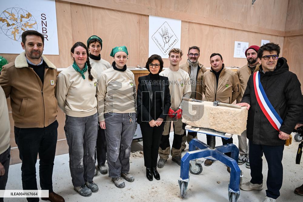 Rachida Dati Visits Saint-Denis Basilica - Saint-Denis