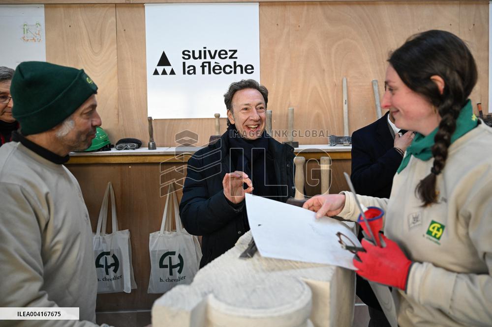 Rachida Dati Visits Saint-Denis Basilica - Saint-Denis