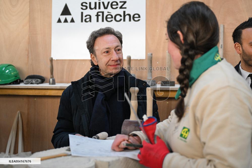 Rachida Dati Visits Saint-Denis Basilica - Saint-Denis