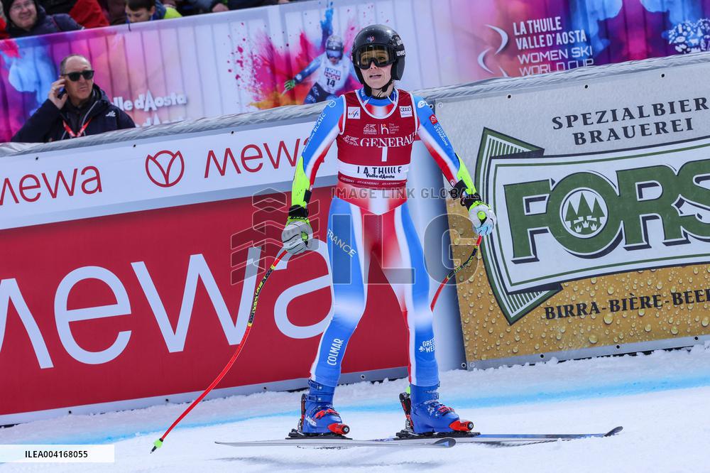 FIS Alpine Ski World Cup - Romane Miradoli Finishes 3rd - Italy