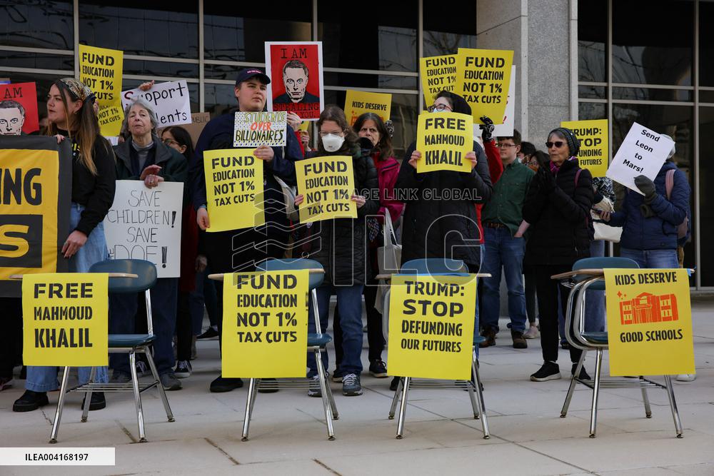 Protest Outside US Department Of Education - Washington