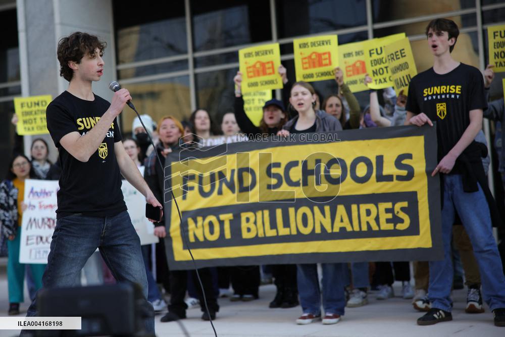 Protest Outside US Department Of Education - Washington