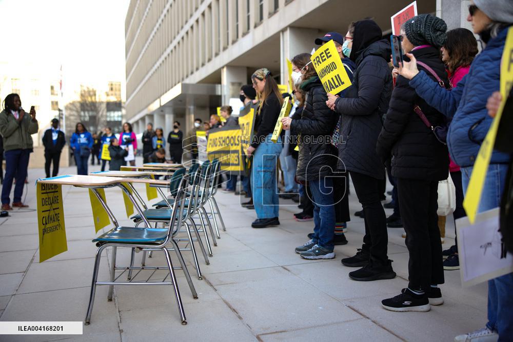 Protest Outside US Department Of Education - Washington