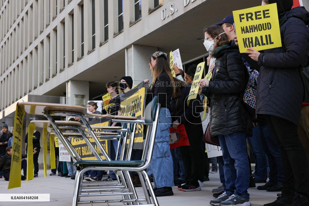 Protest Outside US Department Of Education - Washington