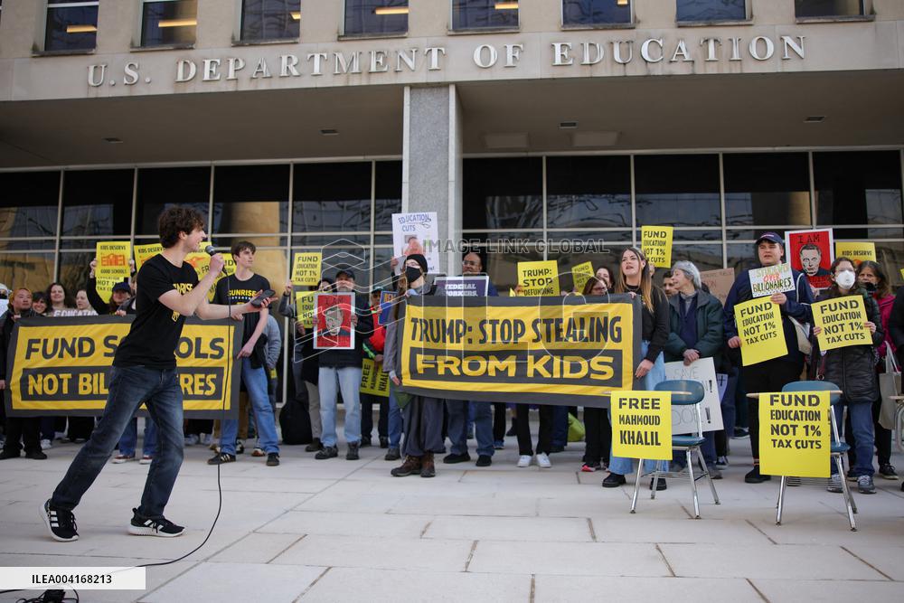 Protest Outside US Department Of Education - Washington