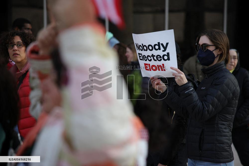 Protest Outside US Department Of Education - Washington