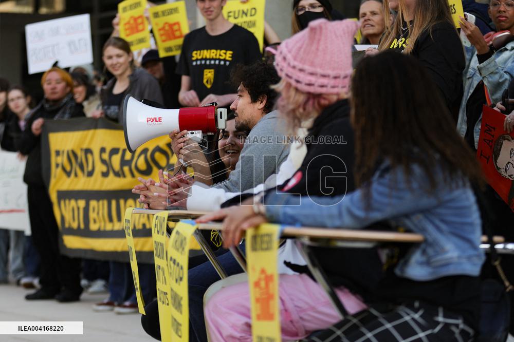 Protest Outside US Department Of Education - Washington