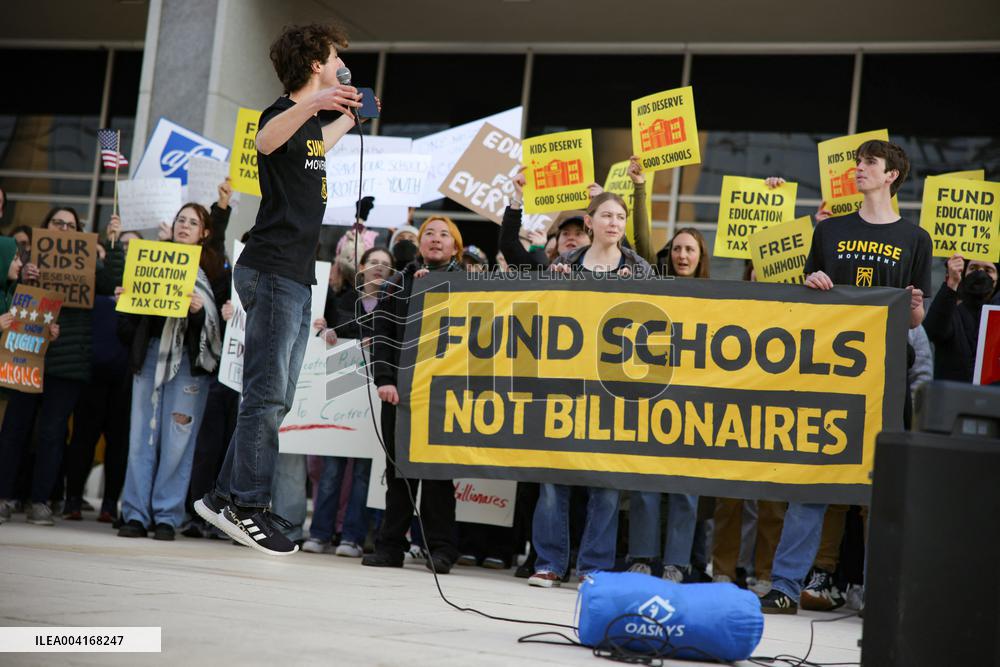 Protest Outside US Department Of Education - Washington