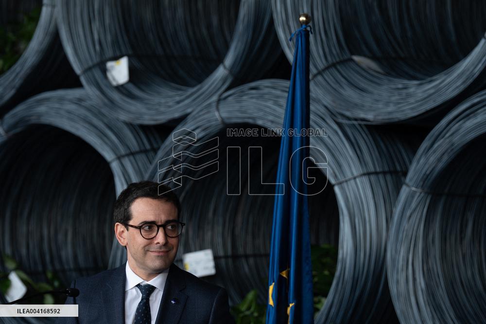 Stephane Sejourne Visits CELSA Plant in Castellbisbal - Spain