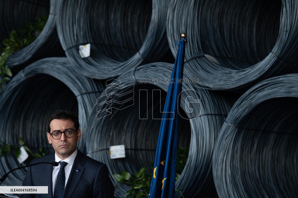 Stephane Sejourne Visits CELSA Plant in Castellbisbal - Spain