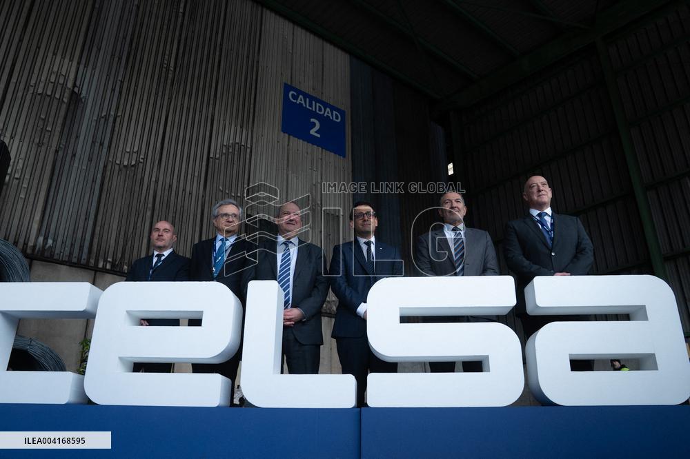 Stephane Sejourne Visits CELSA Plant in Castellbisbal - Spain