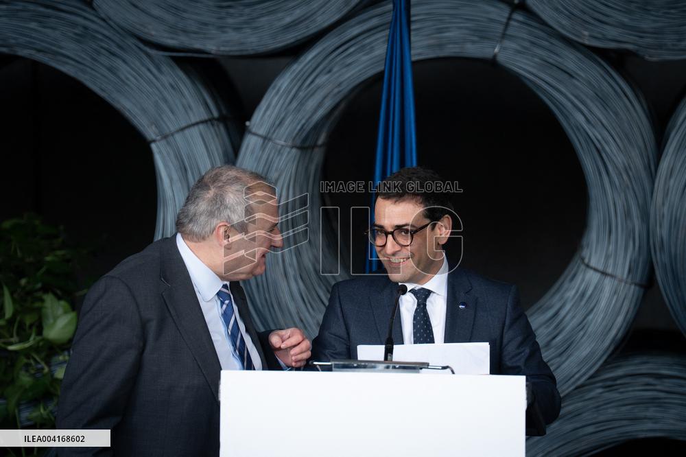 Stephane Sejourne Visits CELSA Plant in Castellbisbal - Spain