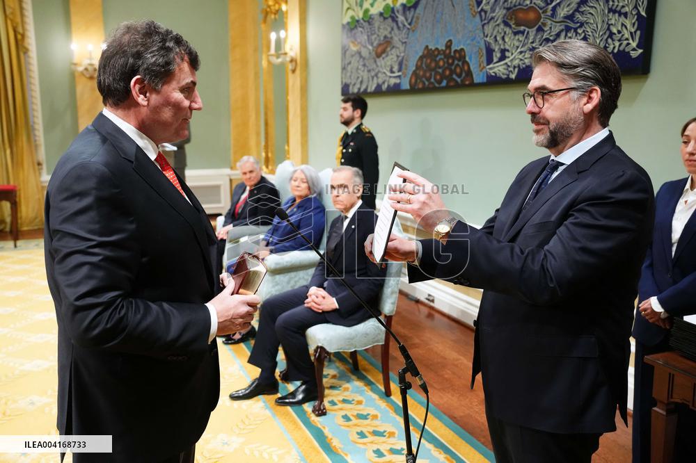 Swearing-in Of The 30th Canadian Ministry - Ottawa