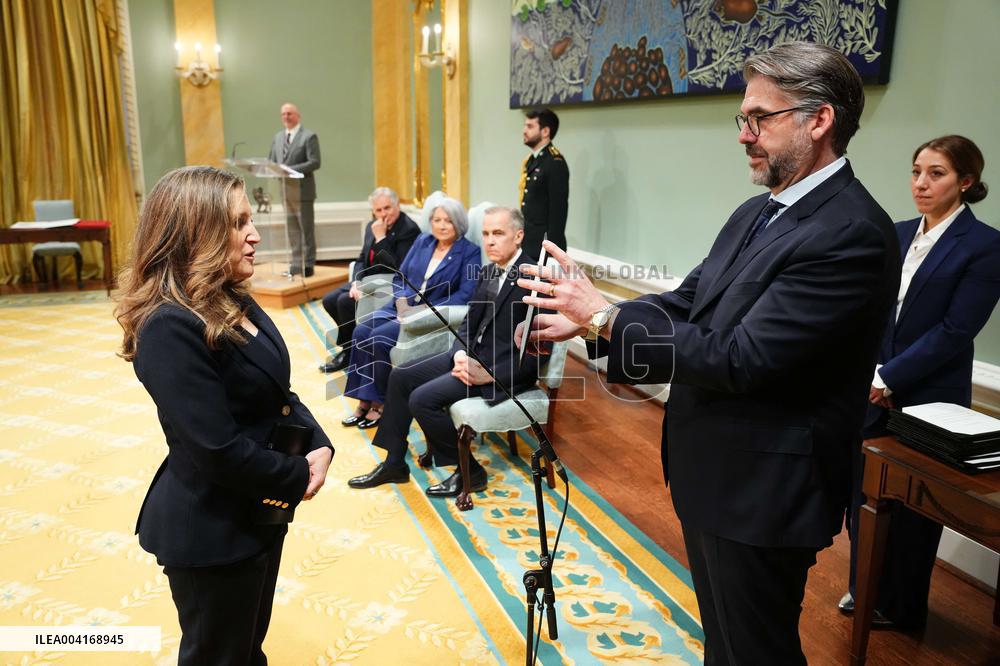 Swearing-in Of The 30th Canadian Ministry - Ottawa