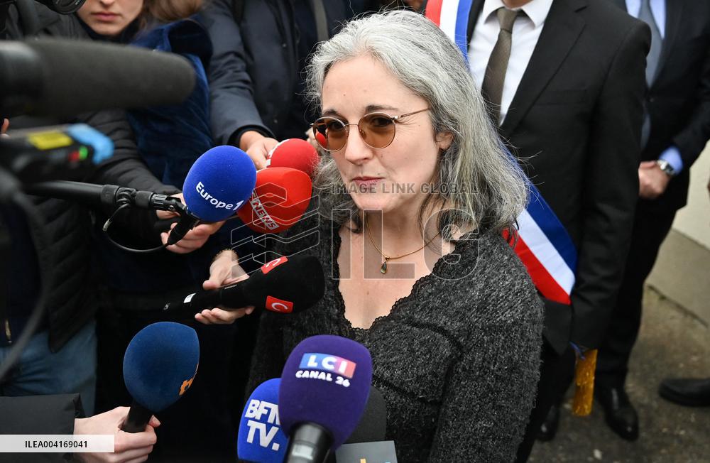 Ceremony In Honor Of Murdered Teacher Samuel Paty - France