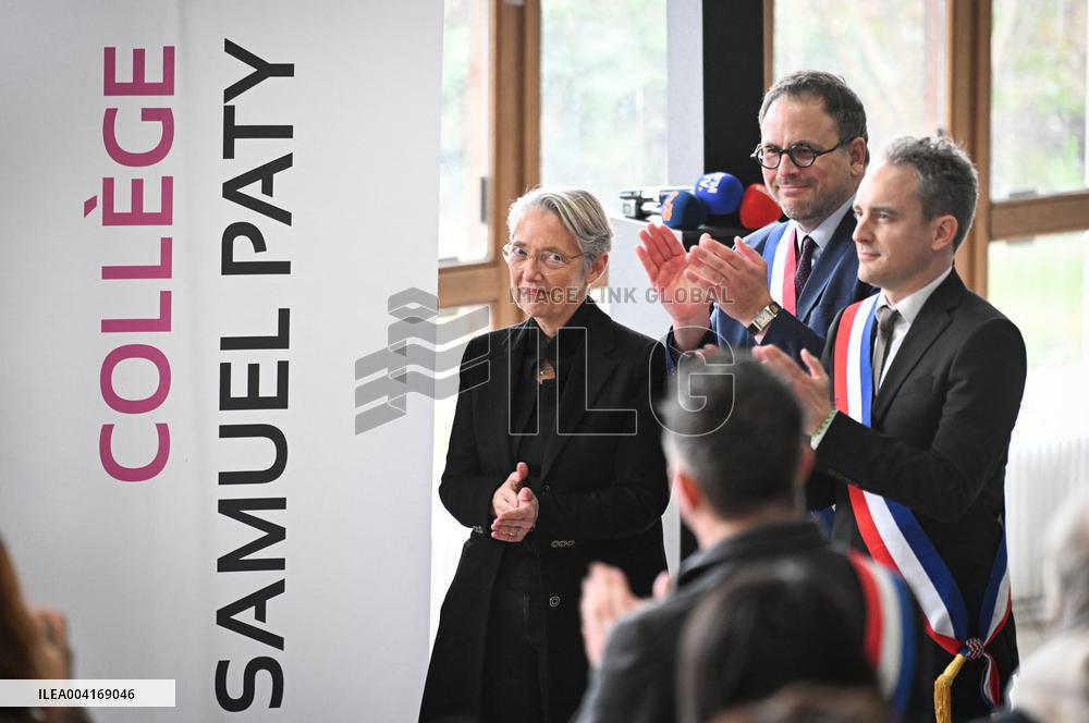 Ceremony In Honor Of Murdered Teacher Samuel Paty - France