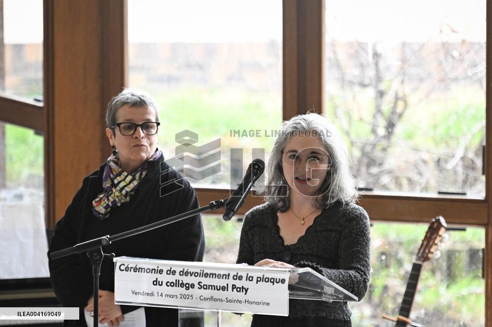 Ceremony In Honor Of Murdered Teacher Samuel Paty - France