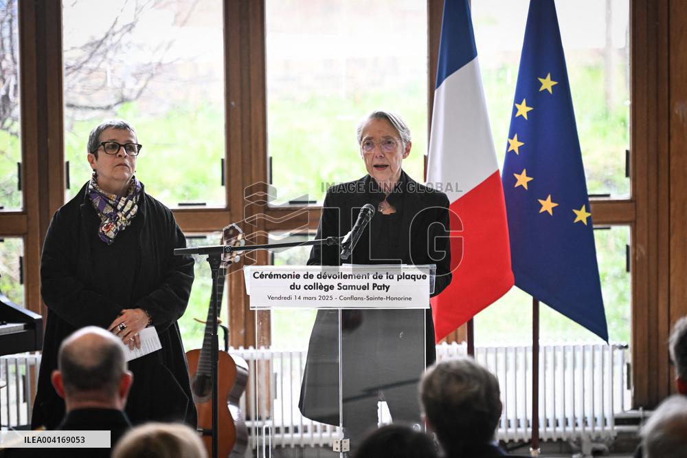 Ceremony In Honor Of Murdered Teacher Samuel Paty - France