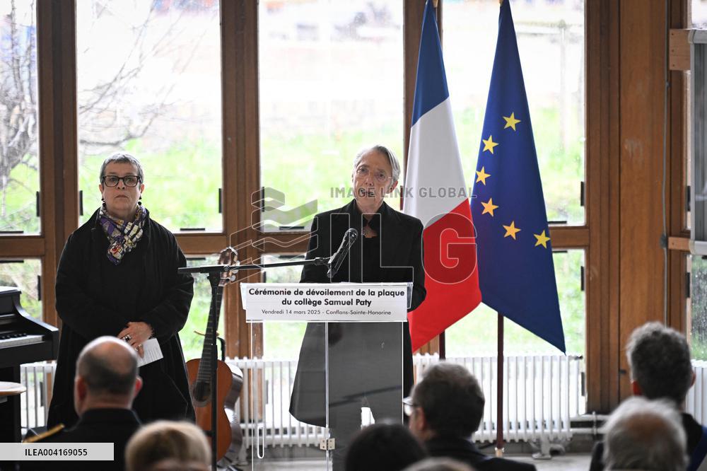 Ceremony In Honor Of Murdered Teacher Samuel Paty - France