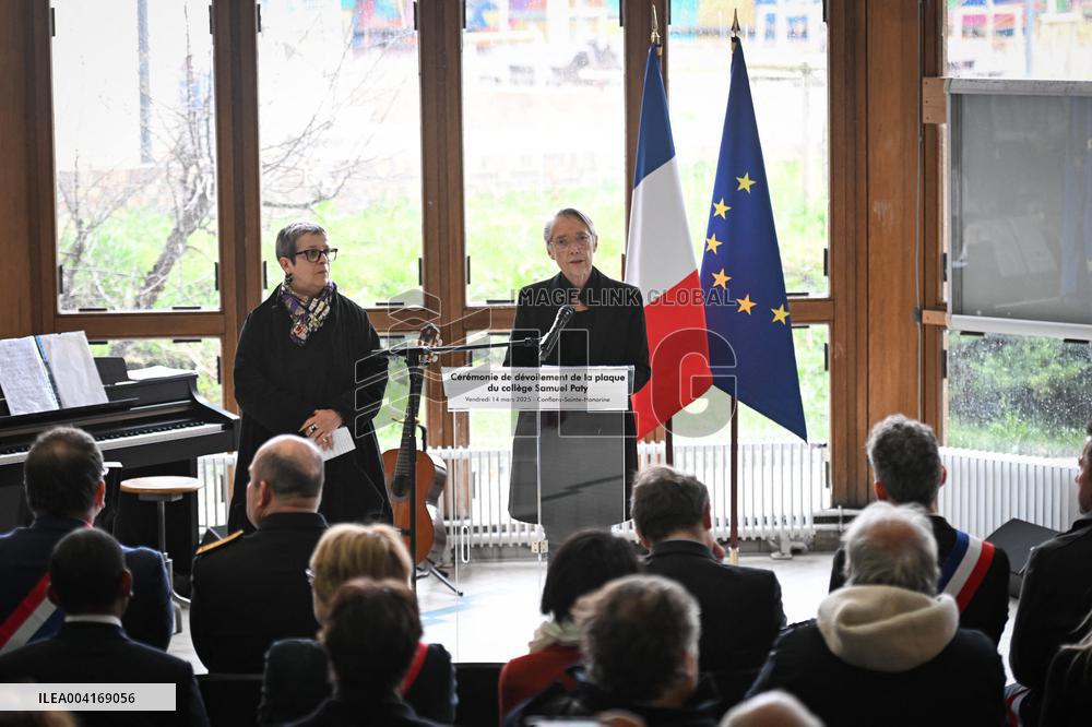 Ceremony In Honor Of Murdered Teacher Samuel Paty - France
