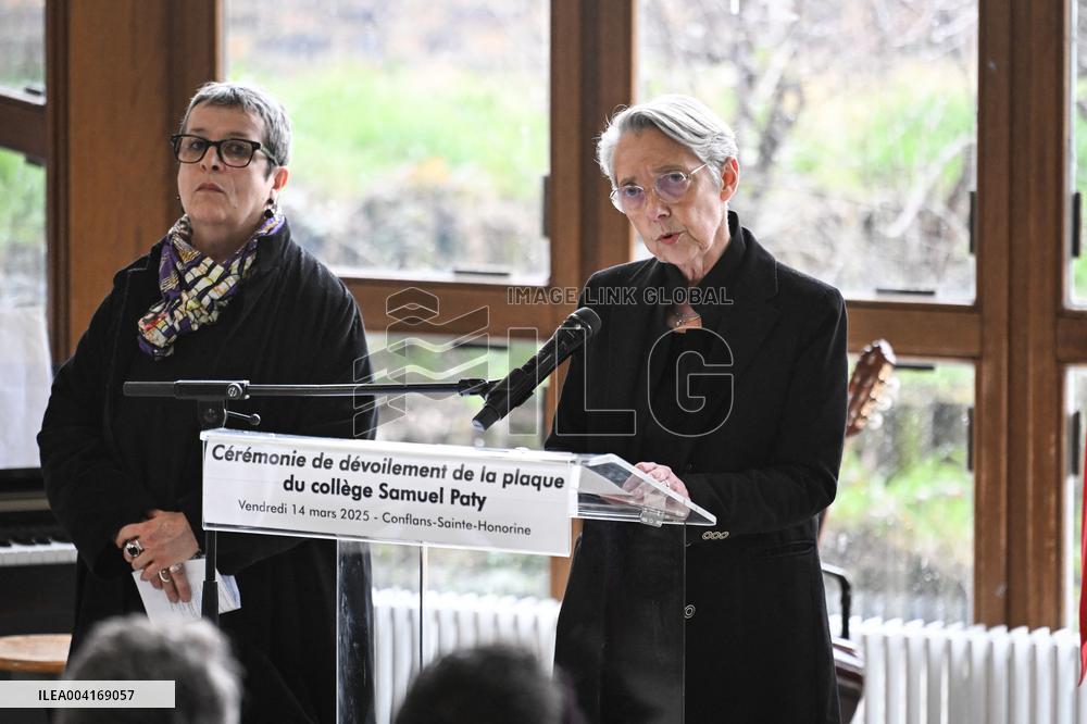 Ceremony In Honor Of Murdered Teacher Samuel Paty - France