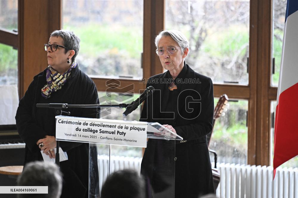 Ceremony In Honor Of Murdered Teacher Samuel Paty - France