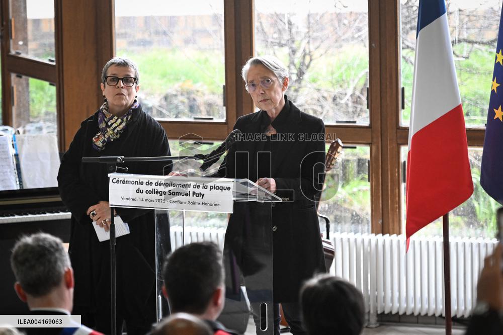 Ceremony In Honor Of Murdered Teacher Samuel Paty - France