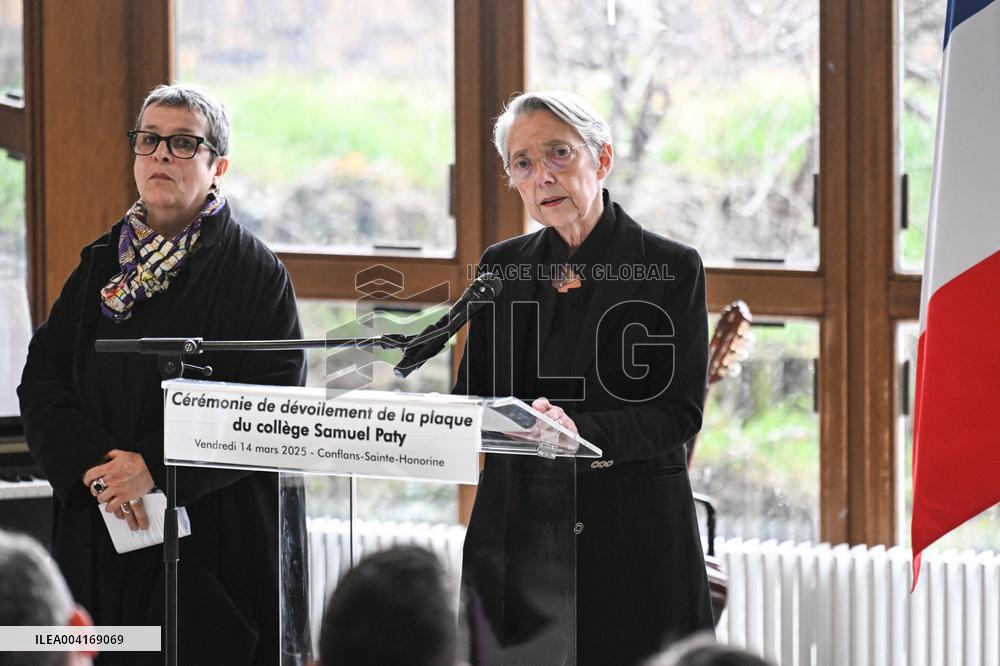 Ceremony In Honor Of Murdered Teacher Samuel Paty - France