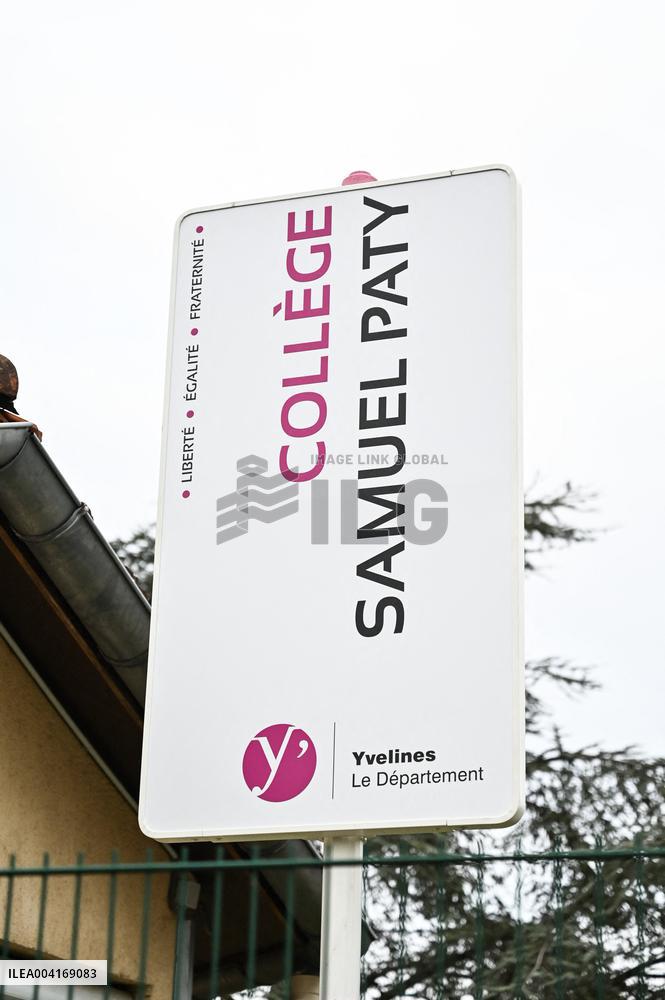 Ceremony In Honor Of Murdered Teacher Samuel Paty - France