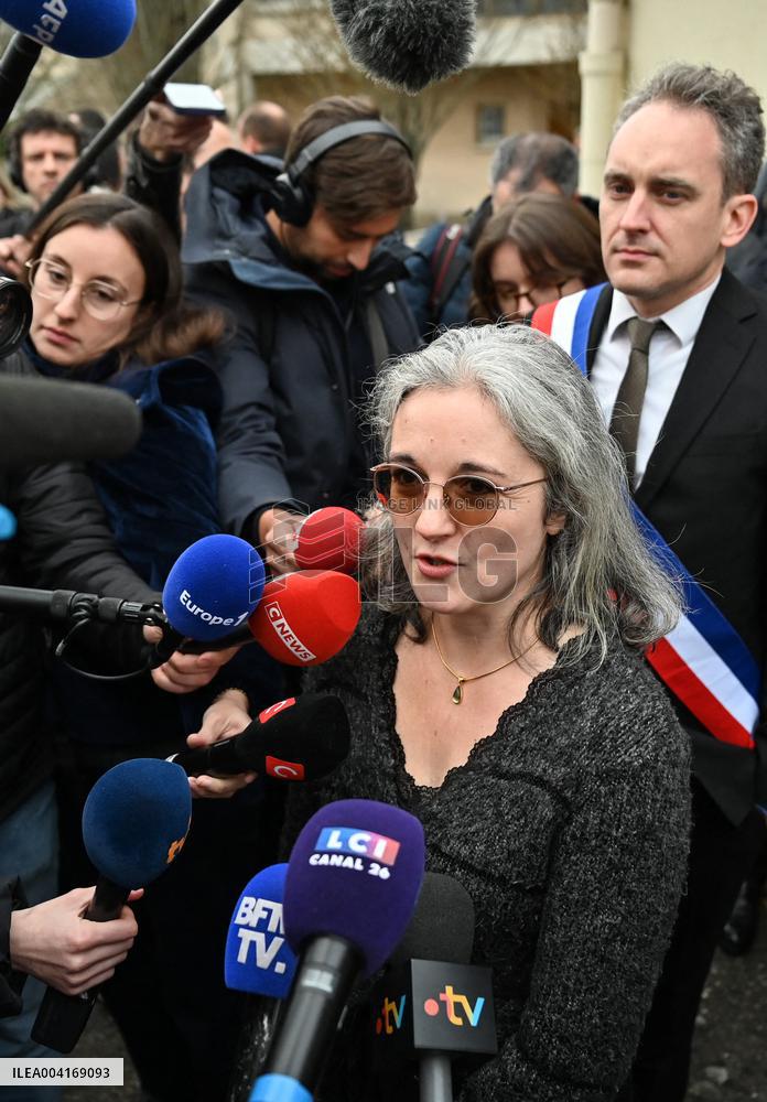 Ceremony In Honor Of Murdered Teacher Samuel Paty - France